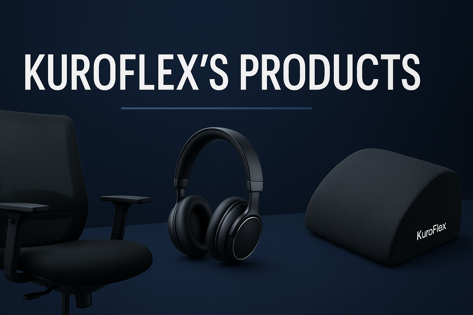 Give a image for banner i need 2 image and it should be greater moderner and name it KuroFlex's products